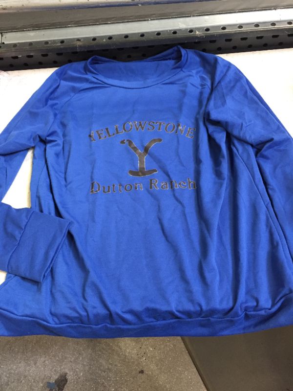 Photo 1 of BLUE PULLOVER SWEATRSHIRT YELLOWSTONE DUTTON RANCH XL