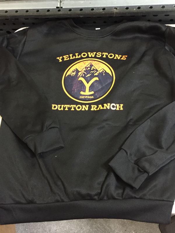 Photo 1 of PULLOVER SWEATSHIRT YELLOWSTONE DUTTON RANCH BLACK XL