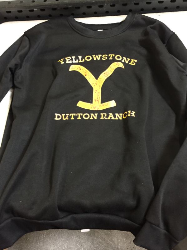 Photo 1 of PULLOVER SWEATSHIRT YELLOWSTONE DUTTON RANCH  BLACK XL