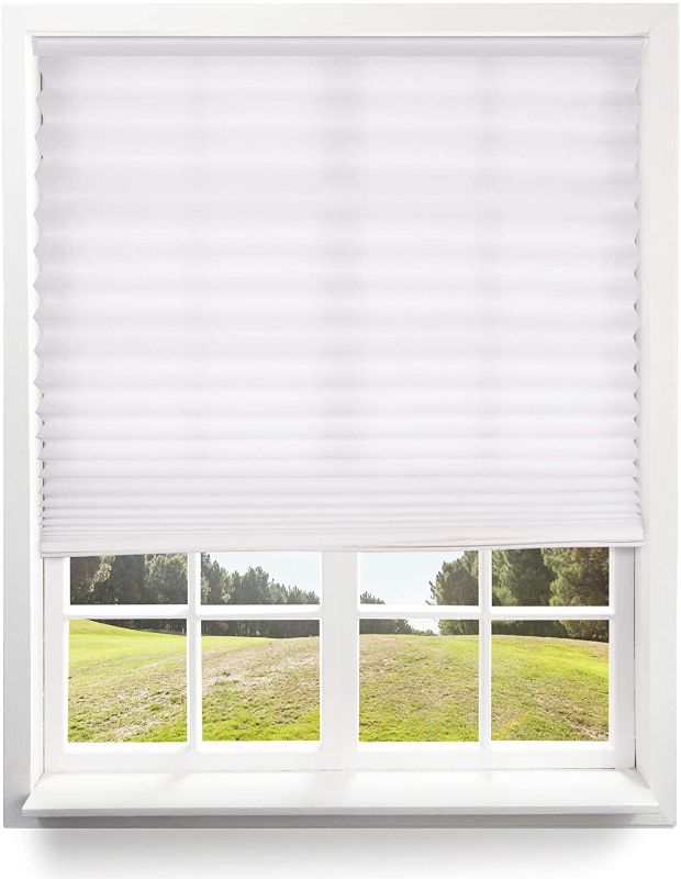 Photo 1 of Window Shades - Cordless Pleated Light Filtering Window Blinds - 30in x 64in (Fits window's 19"- 30")
