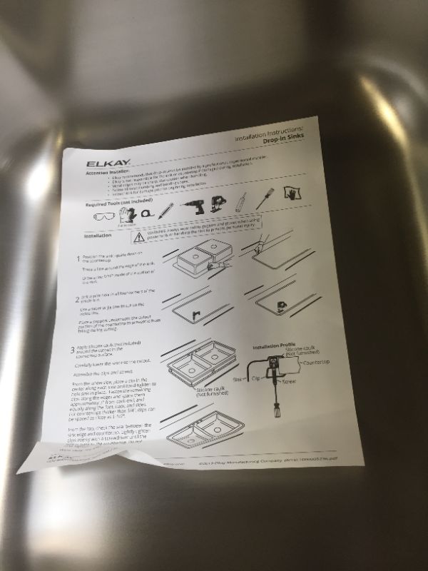 Photo 1 of Elkay DPC12020101 Dayton Single Bowl Drop-in Stainless Steel Laundry Sink
