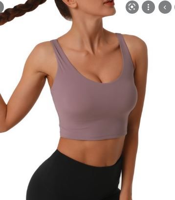 Photo 1 of 

Letsfit ES7 High quality Crossed Back Women Crop Top Removable Pads Yoga Tops High Impact Support Workout Size XL NEW