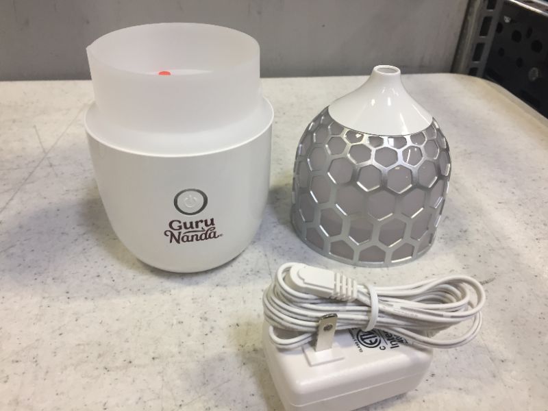 Photo 3 of GuruNanda Aromatherapy Best Essential Aromatherapy Essential Oil Diffuser, Ultrasonic Cool Mist "Honeycomb" Diffuser with Automatic LED Multi-Color Lights