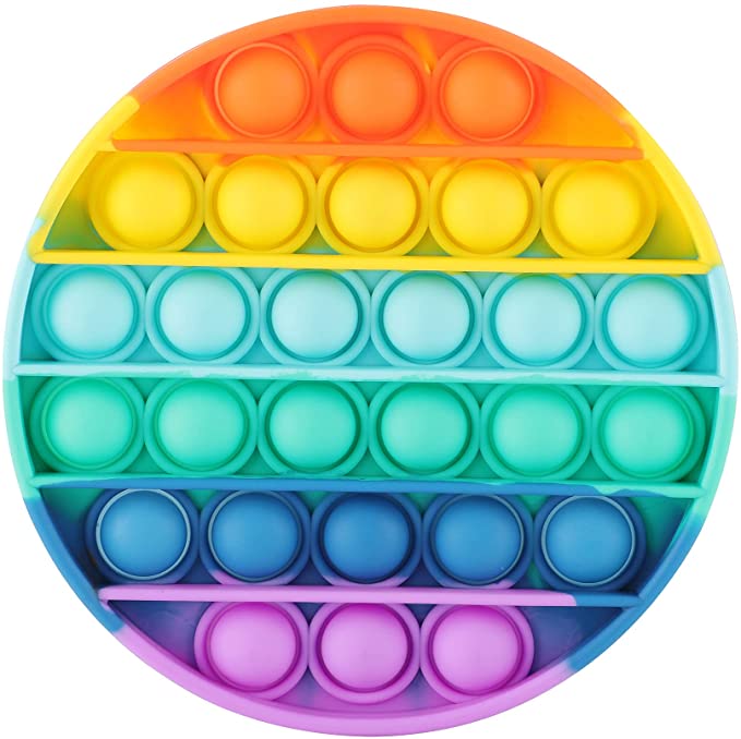Photo 1 of Avilana Silicone Fidget Toy, Push Pop Bubbles Fidget Sensory Toy for Stress Relieve, 2pack 
