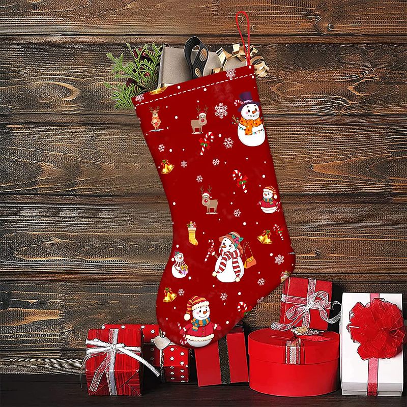 Photo 1 of 2 PACK - KOLVIIV Christmas Stockings,3 Pack 10 Inch Stocking Bags and Christmas Hanging Socks for Party Decoration and Xmas Day