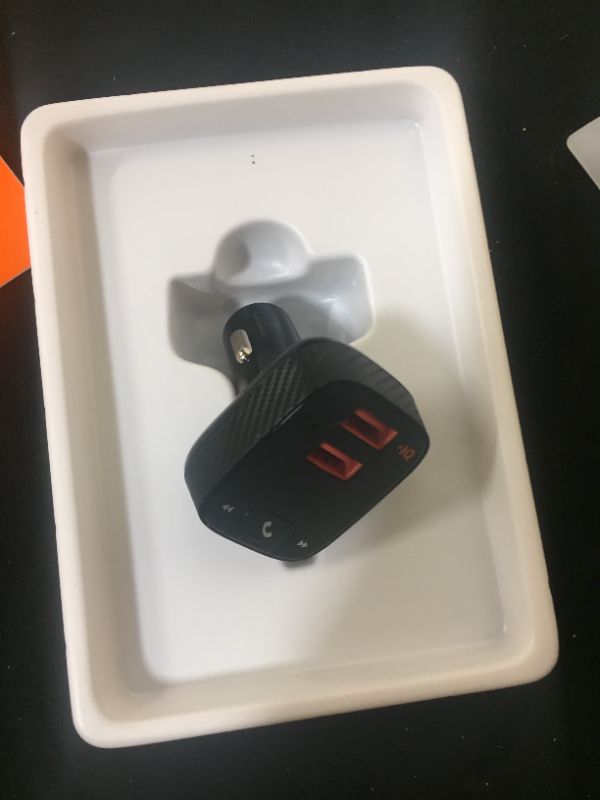 Photo 2 of Anker ROAV SmartCharge Car Kit Bluetooth Wireless FM Transmitter - Black