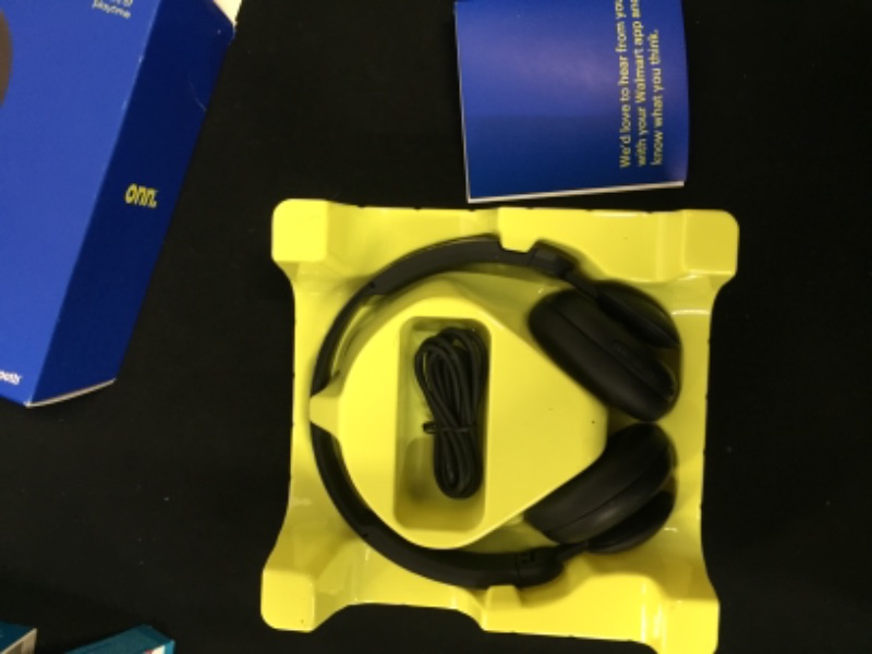 Photo 3 of onn. Bluetooth On-Ear Headphones, Black
