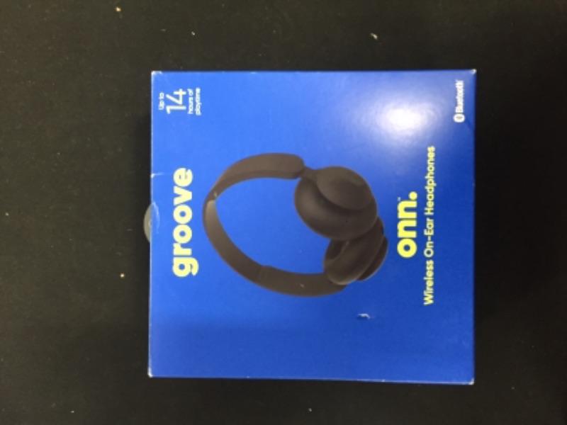 Photo 2 of onn. Bluetooth On-Ear Headphones, Black
