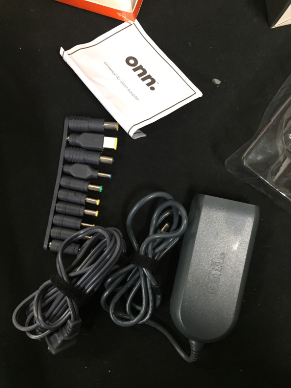 Photo 2 of onn. 90W Universal Laptop Charger with 10 Interchangeable Tips, Total 10 Feet Power Cords, Fits Most Laptops Like HP, Dell, Lenovo, onn.
