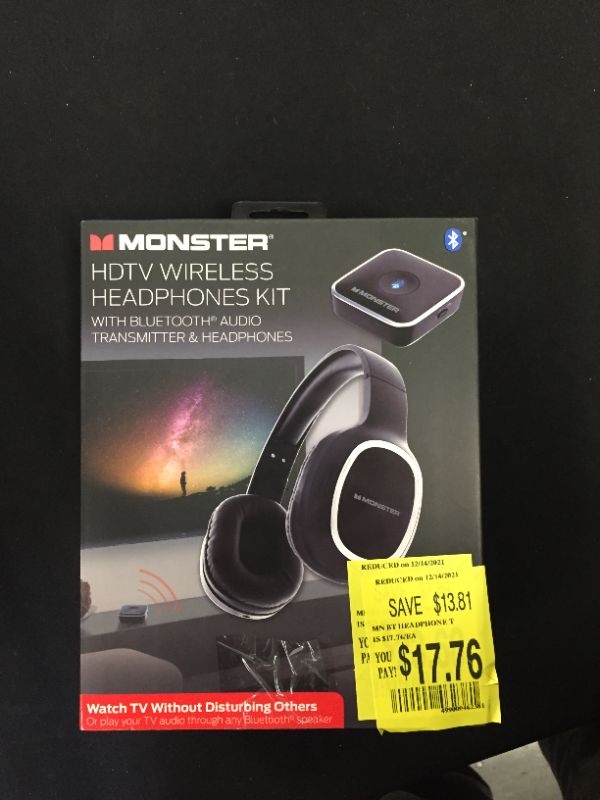 Photo 2 of Monster HDTV Wireless Headphone Kit with Bluetooth Transmitter
