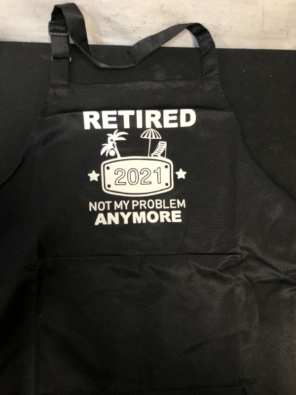 Photo 1 of BLACK APRON -- RETIRED 2021 FOR SIZE SMALL/MEDIUM 