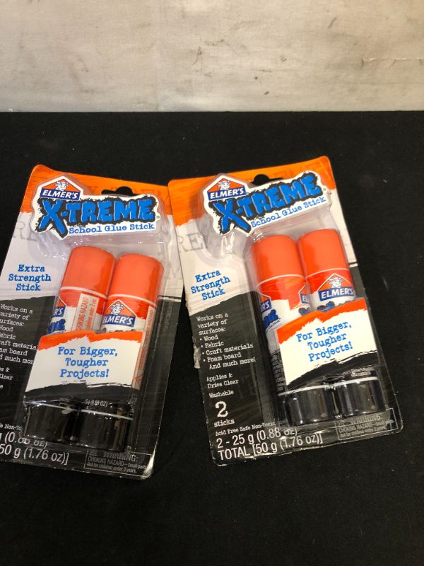 Photo 2 of ( 2 PACKS) SET OF 2 Elmer's X-Treme School Glue Stick 
