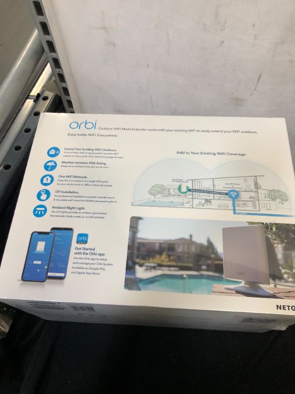 Photo 7 of ***FACTORY SEALED*** NETGEAR Orbi Outdoor satellite WiFi extender, works with any WiFi router, gateway, or ISP rented equipment (RBS50Y)
