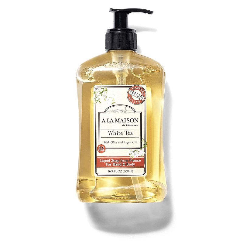 Photo 1 of A La Maison White Tea Liquid Hand Soap | 16.9 Fl oz. Pump Bottles Moisturizing Natural Hand Wash Soap | Triple French Milled | Gentle To Hands | (1 Pack)
