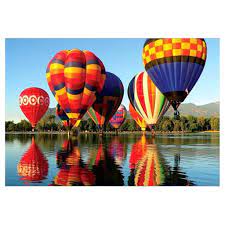 Photo 1 of micro jigsaw puzzle 1000 pieces hot air balloon
