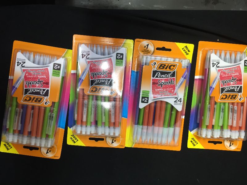 Photo 1 of BIC Xtra-Sparkle Mechanical Pencil, Medium Point (0.7 mm), 24-Count, Refillable Design for Long-Lasting Use 4 pack 
