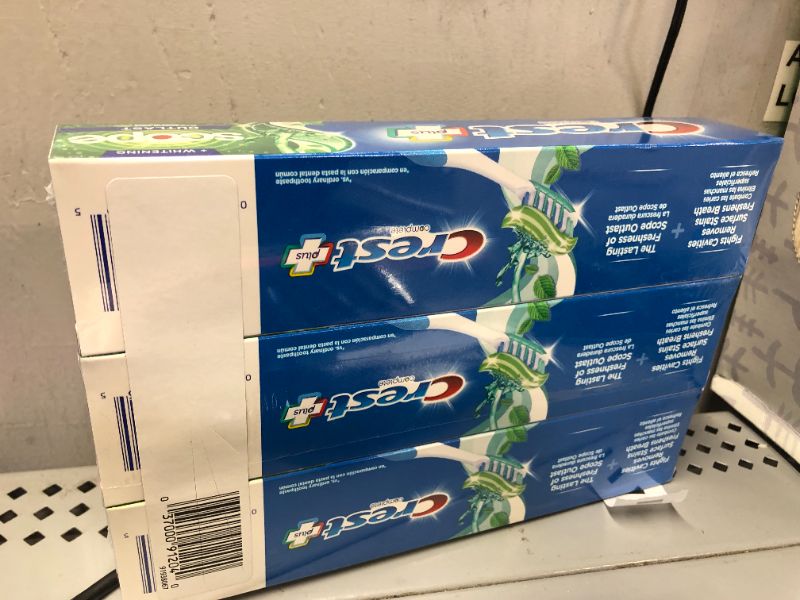 Photo 1 of 3 PACK - Crest Complete Plus Scope Outlast + Whitening Toothpaste
