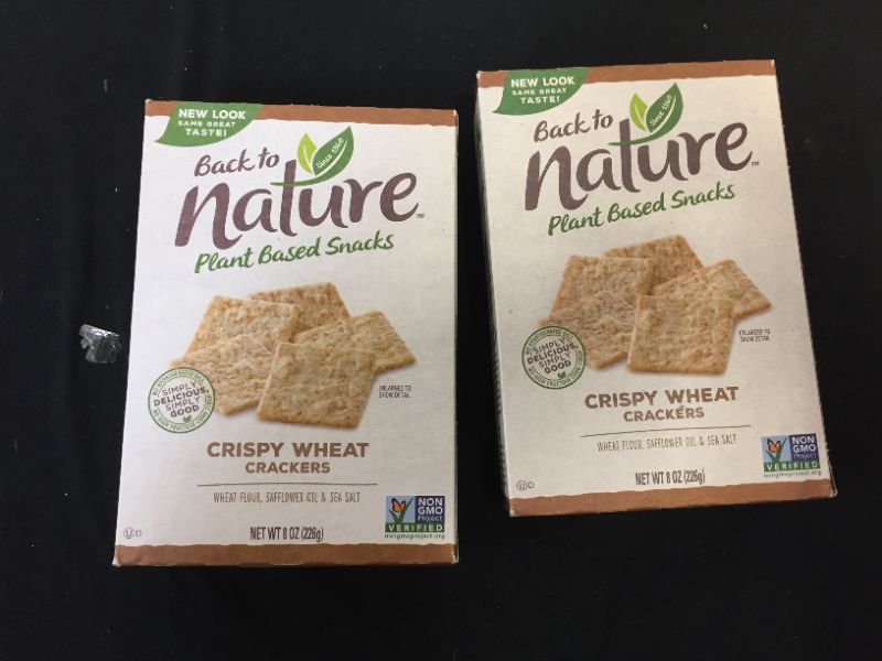 Photo 2 of Back to Nature Crackers, Non-GMO Crispy Wheat, 8 Ounce 2 Pack