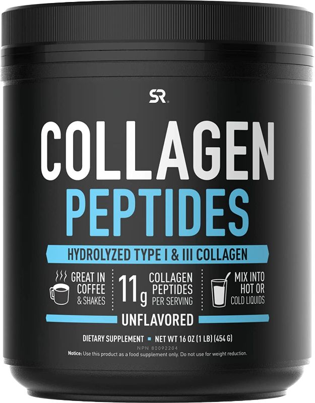 Photo 1 of Collagen Peptides Powder | Hydrolyzed for Better Collagen Absorption | Non-GMO Verified, Certified Keto Friendly and Gluten Free - Unflavored
