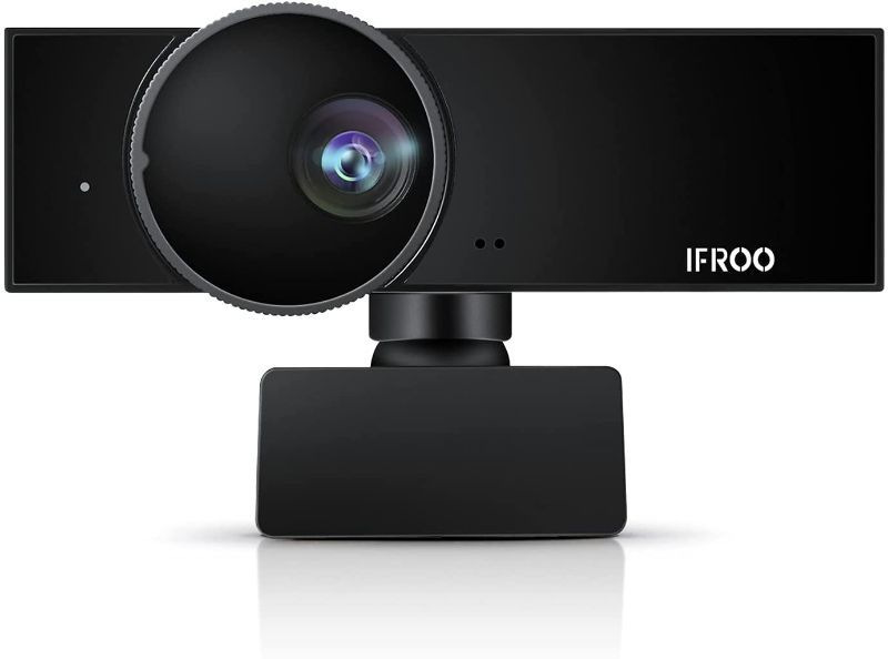 Photo 1 of IFROO 1080P Webcam with Microphone&Privacy Cover,HD No Distortion Streaming Web Camera,Works with Desktop/Laptop/Smart TV,Wide Angle, USB Plug and Play for Zoom/Skype/Teams Conferencing Calling
