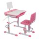 Photo 1 of Ktaxon 31.5" Larger Desktop Tiltable Students' Study Desk and Chair Set Gray w/ Reading Stand,Pink