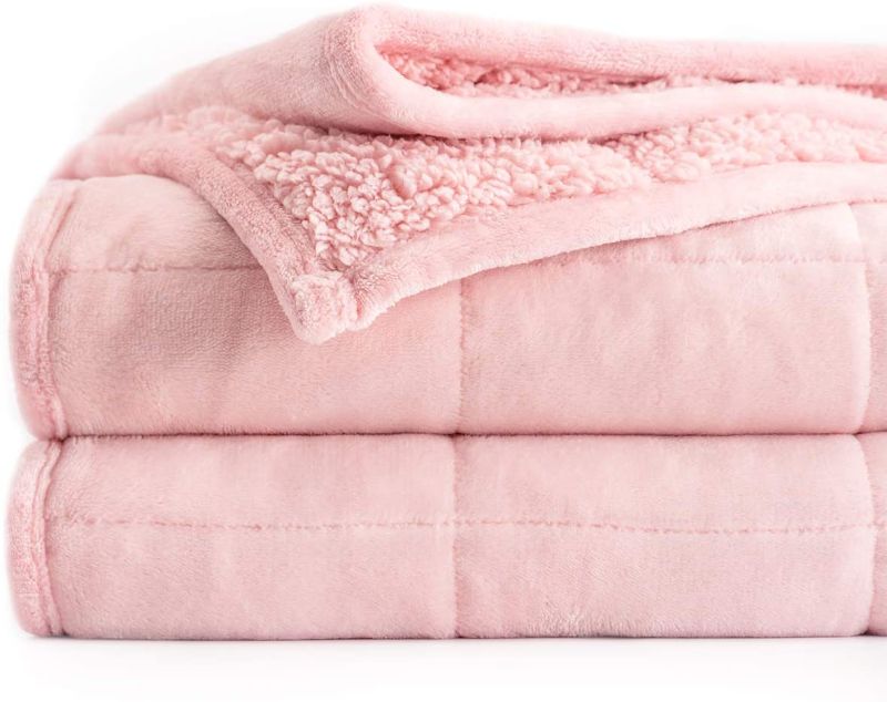 Photo 1 of 
Uttermara Sherpa Fleece Weighted Blanket 15 lbs for Adult, Unicolor Ultra-Soft Fleece and Sherpa, Dual Sided Cozy Plush Blanket for Sofa Bed, 48 x 72 inches...