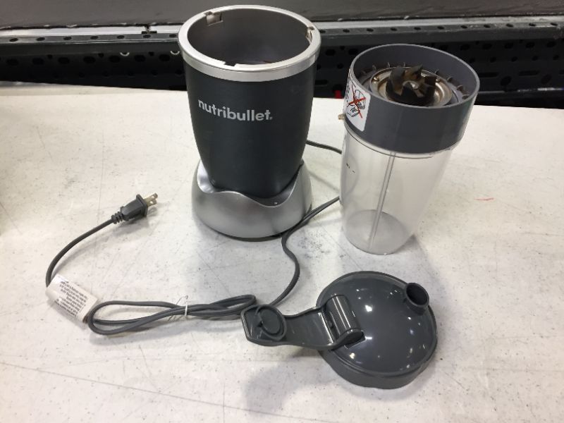 Photo 3 of 
nutribullet Personal Blender for Shakes, Smoothies, Food Prep, and Frozen Blending, 24 Ounces, 600 Watt, Gray, (NBR-0601)