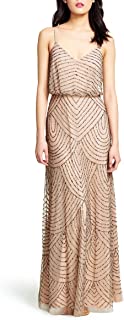 Photo 1 of Adrianna Papell Women's Long Beaded Blouson Gown 