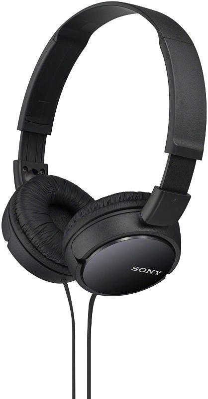 Photo 1 of Sony ZX Series Wired On-Ear Headphones, Black MDR-ZX110