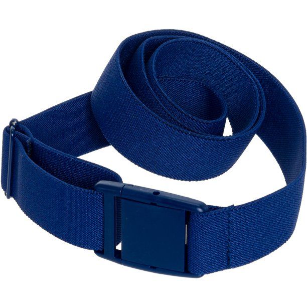Photo 1 of Womens Adjustable Elastic No Show Flat Buckle Stretchable Belt  NAVY (4)