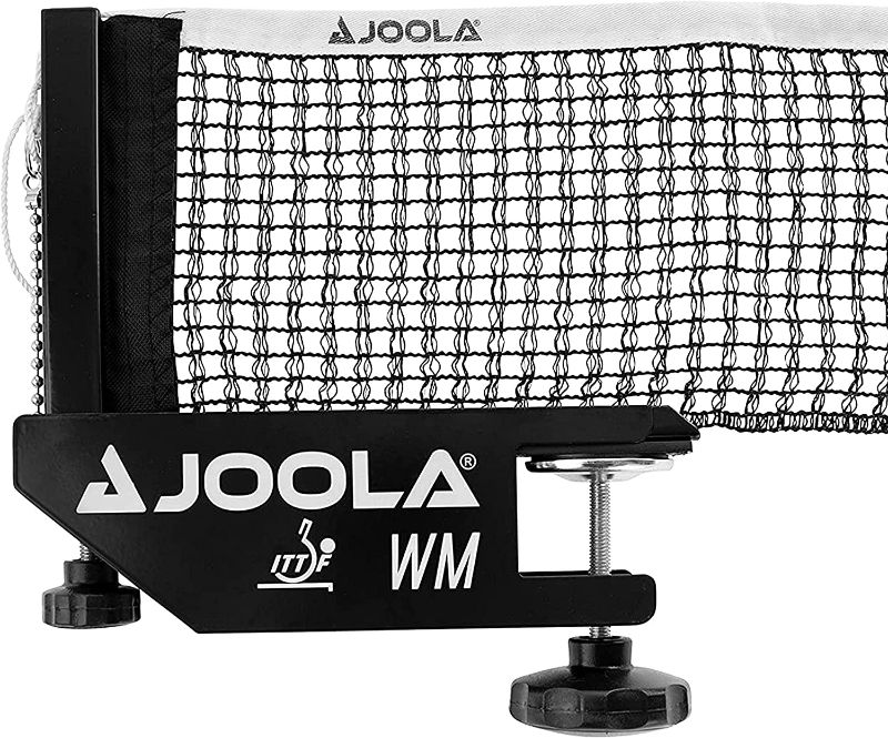 Photo 1 of JOOLA WM Professional Table Tennis Net and Post Set - ITTF Tournament Approved - 72in Regulation Ping Pong Net with Screw On Clamp Attachment