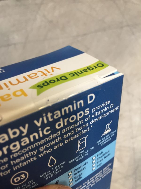 Photo 3 of Organic Baby Vitamin D Drops 100 Servings
exp 02/2023 (factory sealed)