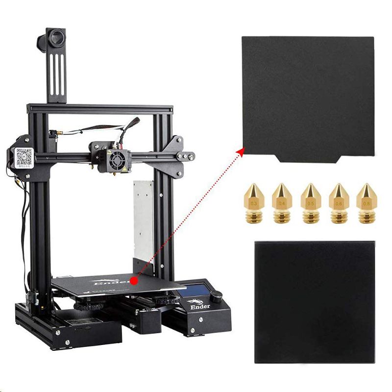 Photo 1 of COMGROW Creality Ender 3 Pro 3D Printer with Glass Plate, Upgrade Cmagnet Build Surface Plate and UL Certified Meanwell Power Supply Build Volume 220x220x250mm
