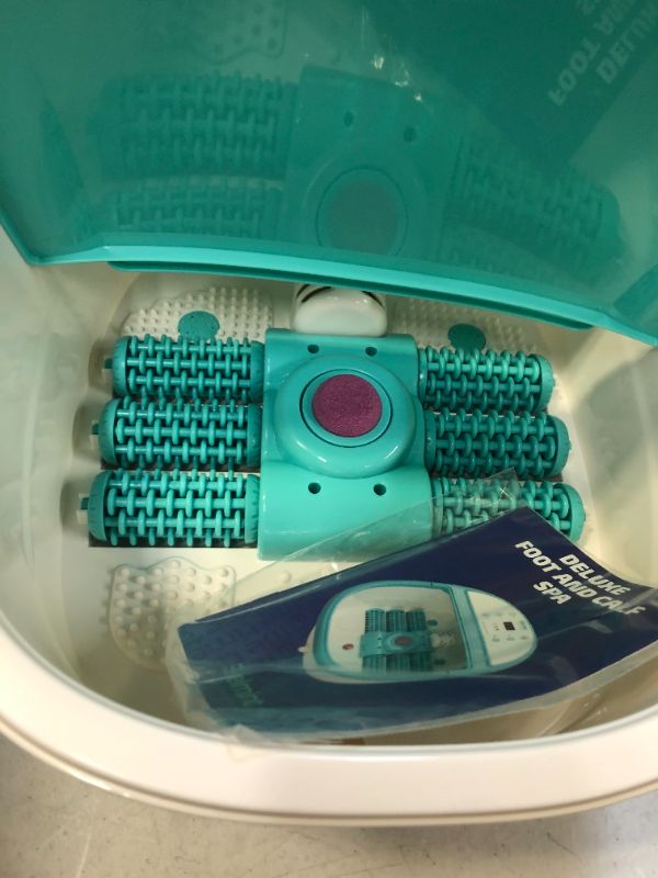 Photo 1 of Foot Spa Bath Massager with Heat - Feet Soaking Tub Features 6 Pressure Node, Massage Rollers, Vibration, Bubbles - Stress Relief for Fatigue and Tired Feet