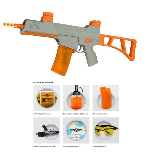 Photo 1 of SplatRBall Full and Semi Auto Electric Rechargeable Soft Water Bead Gel Ball Blaster Kit
