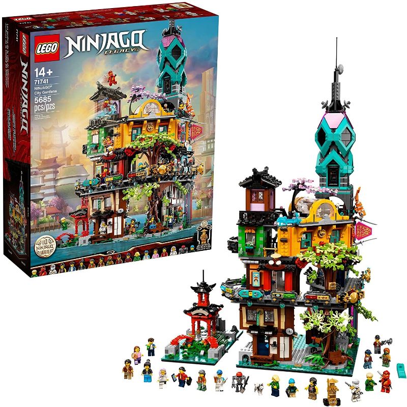 Photo 1 of LEGO NINJAGO NINJAGO City Gardens 71741 Building Kit; Ninja House Playset Featuring 19 Minifigures, New 2021 (5,685 Pieces)
