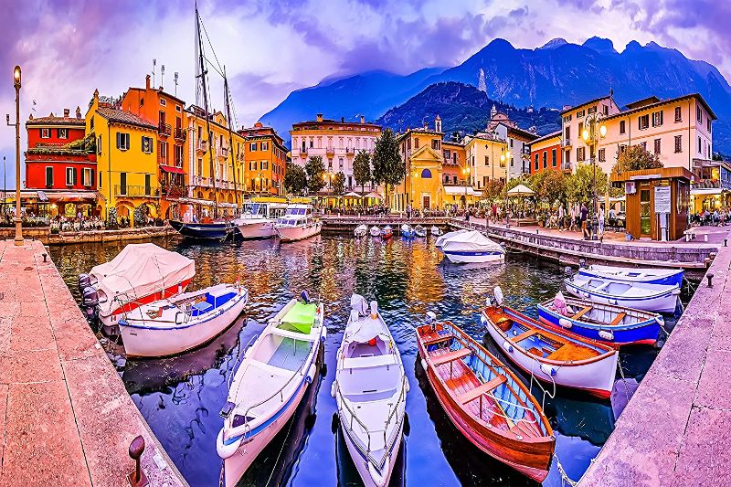 Photo 1 of ClixBuy Jigsaw Puzzle 1000 Pieces for Adults - Landscape Puzzle with Precision Cut Pieces -Old Town of Malcesine at Lake Garda –
