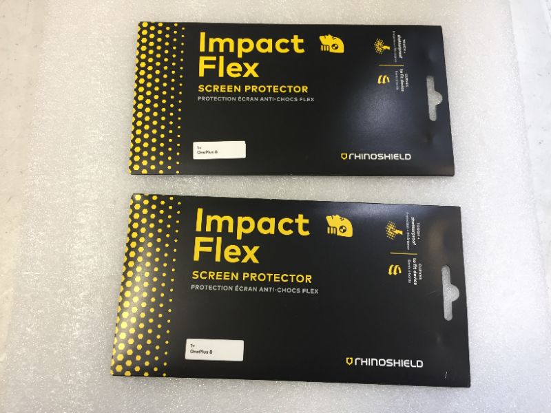 Photo 2 of 2 RhinoShield Screen Protector compatible  | Impact Flex - Edge to Edge/Impact Damping - Clear and Scratch Resistant Screen Protection--
oneplus 8 1+
