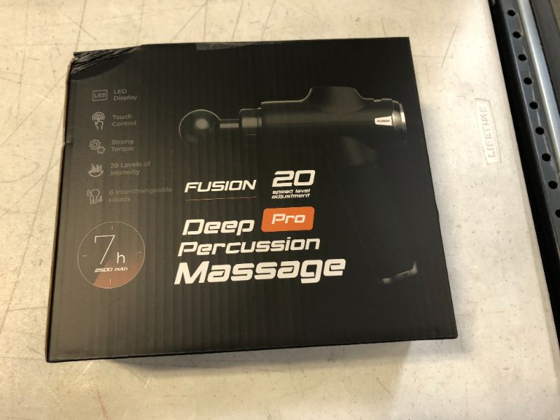 Photo 4 of Fusion Black Pro Muscle Massage Gun Deep Tissue Percussion Muscle Massager Gun for Athletes Pain Relief Therapy and Relaxation, Percussion Therapy Chiropractor Massager, Body Massager
