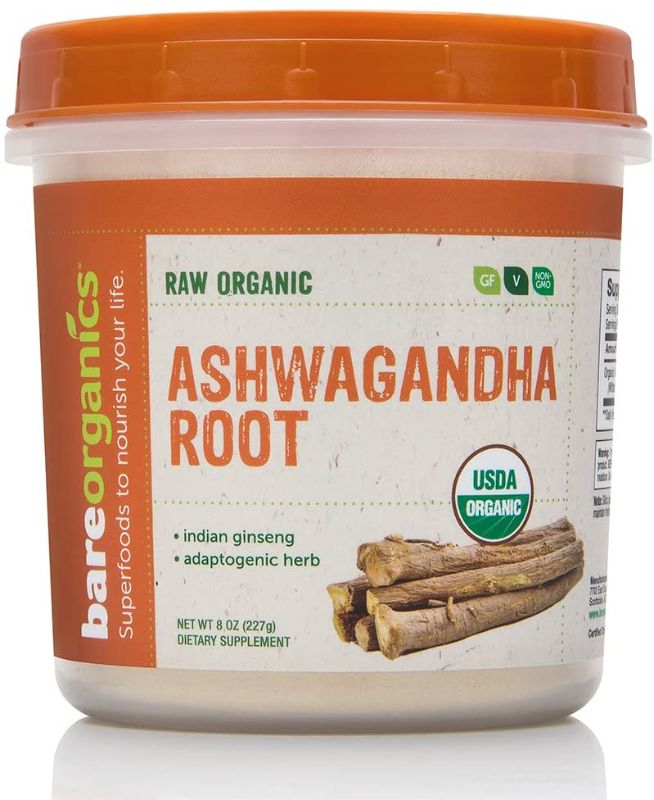 Photo 1 of BareOrganics Ashwagandha Root Powder, 8 Oz BB 12/2022
