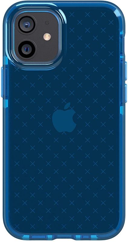 Photo 1 of ( 2 PACK) tech21 Evo Check for Apple iPhone 12 Mini 5G with 12 ft Drop Protection, Classic Blue
