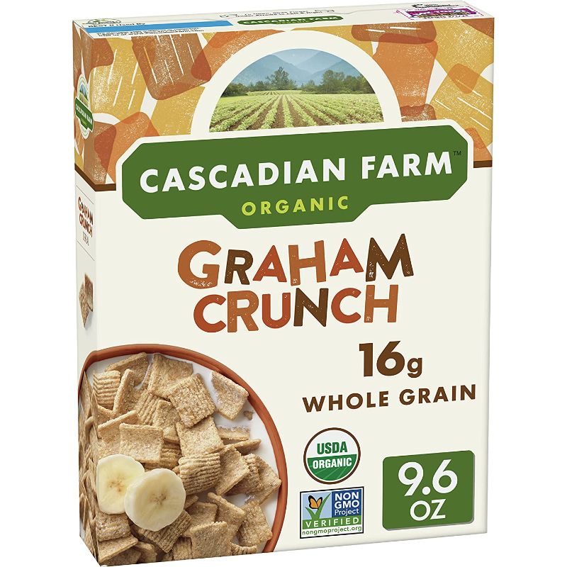 Photo 1 of 4 Cascadian Farm Organic Graham Crunch Cereal, 9.6 oz BB 14FEB2022
