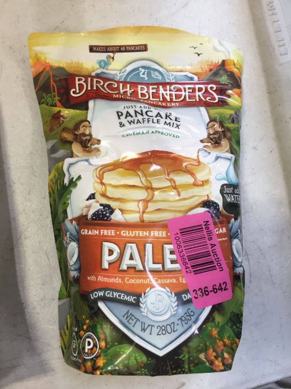 Photo 1 of Birch Benders Paleo Pancake & Waffle Mix, Made With Cassava, Coconut & Almond Flour, Just Add Water, 28 Oz BB 01/17/2022
