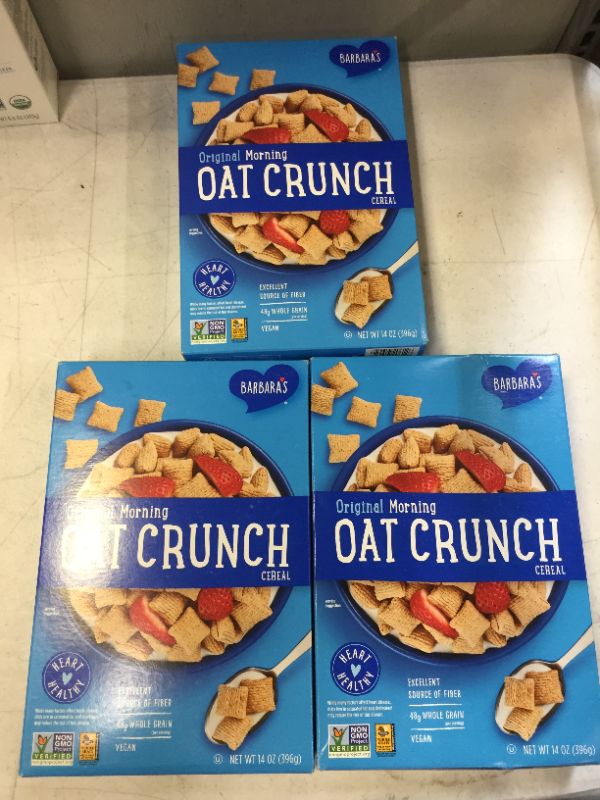 Photo 2 of 3 Morning Oat Crunch Original Cereal, Heart Healthy, Non-GMO, 14 Oz Box BB 04MAR2022
