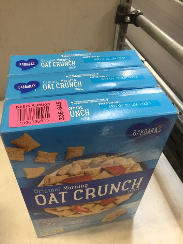 Photo 3 of 3 Morning Oat Crunch Original Cereal, Heart Healthy, Non-GMO, 14 Oz Box BB 04MAR2022
