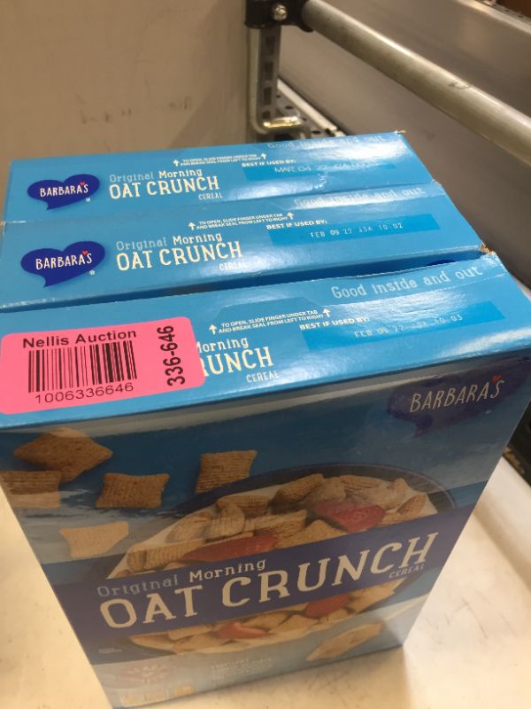 Photo 3 of 3 Morning Oat Crunch Original Cereal, Heart Healthy, Non-GMO, 14 Oz Box BB 09FEB2022
