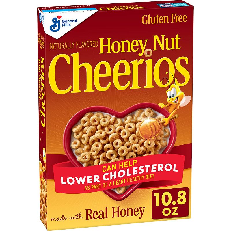 Photo 1 of 3 Cheerios Breakfast Cereal, Honey Nut Cheerios with Oats, Gluten Free, 10.8 oz BB 23DEC2021
