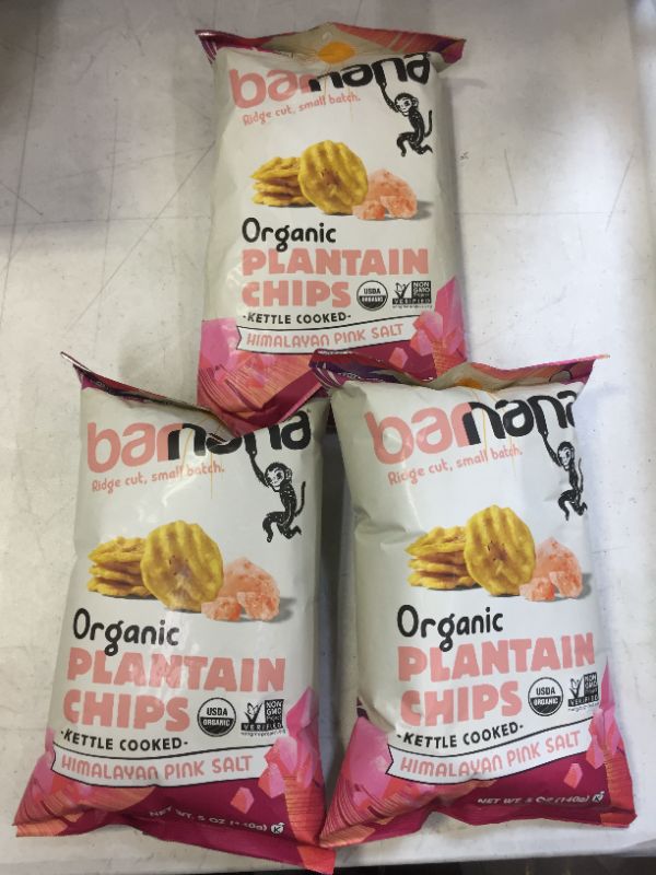 Photo 2 of Barnana Organic Plantain Chips, Himalayan Pink Salt, Paleo, Vegan, Grain Free Chips,5 Ounce (Pack of 3) BB 08MAR2022
