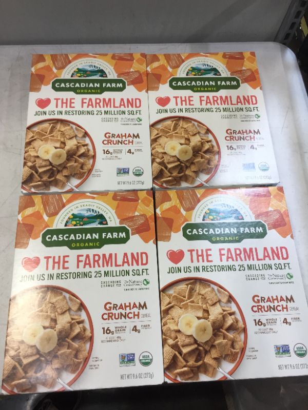 Photo 2 of 4 Cascadian Farm Organic Graham Crunch Cereal, 9.6 oz BB 13FEB2022
