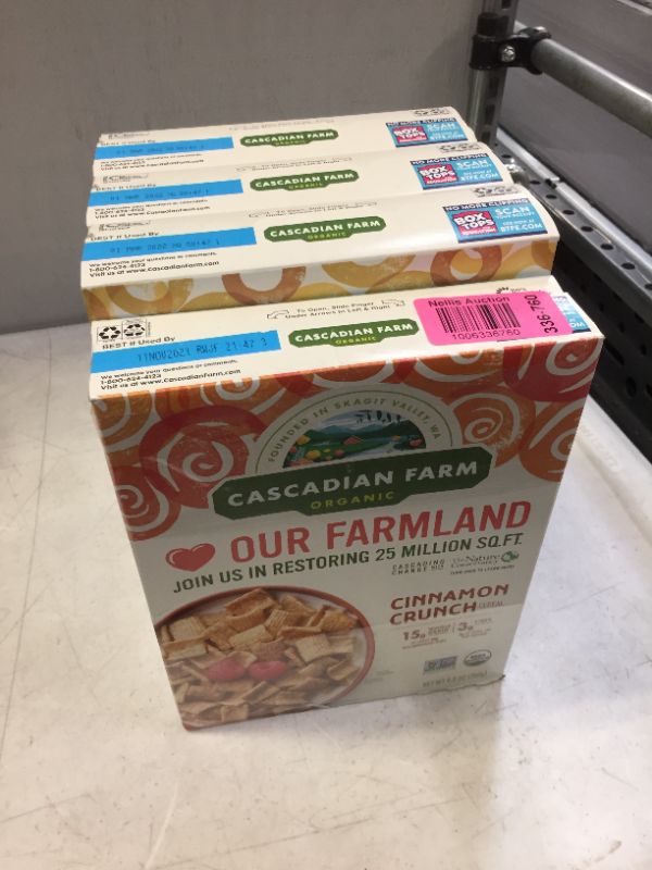 Photo 4 of Cascadian Farm Organic Cereal 4 boxes comes as shown 